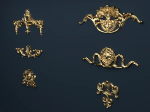 classic decor ornament v-07 3D Model