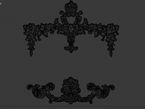 classic decor ornament v-07 3D Model