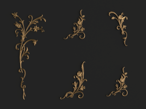 classic decor ornament v-08 3Dモデル