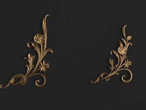classic decor ornament v-08 3D Model