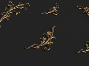 classic decor ornament v-08 3D Model