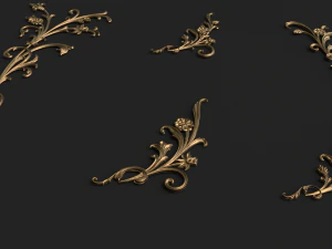 classic decor ornament v-08 3D Model