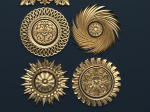 collection of mirrors Modello 3D