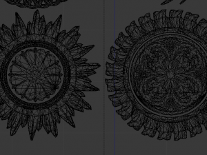 collection of mirrors Modello 3D