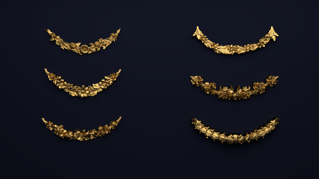 classic decor ornament v-09 Modèle 3D .c4d .max .obj .3ds .fbx .stl .blend 