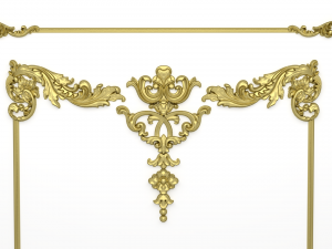 plaster decorative frame 04 3D Model
