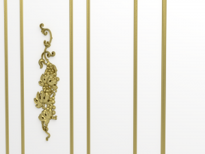 plaster decorative frame 04 3D Model