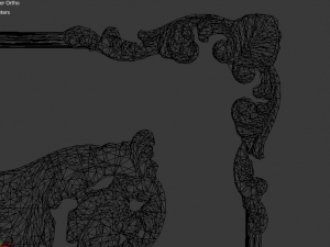 plaster decorative frame 04 3D Model