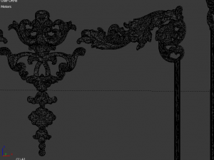 plaster decorative frame 04 3D Model