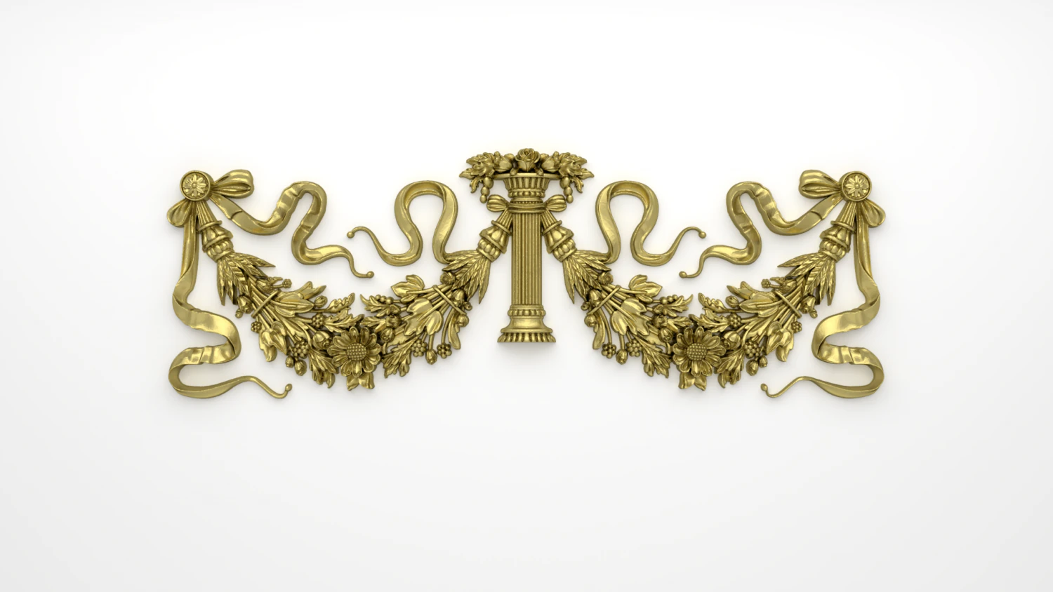 classic decor ornament v-10 3D Model .c4d .max .obj .3ds .fbx .stl .blend