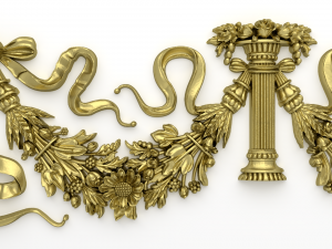 classic decor ornament v-10 3D 모델