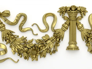 classic decor ornament v-10 3D Model