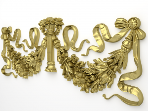 classic decor ornament v-10 3D 모델