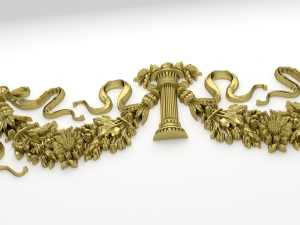 classic decor ornament v-10 3D 모델