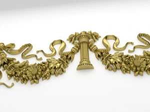 classic decor ornament v-10 3D Model