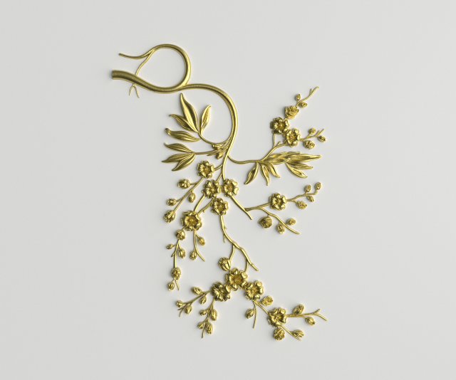 classic decor ornament v-12 3D मॉडल .c4d .max .obj .3ds .fbx .stl .blend 