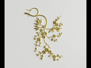 classic decor ornament v-12 3D 모델
