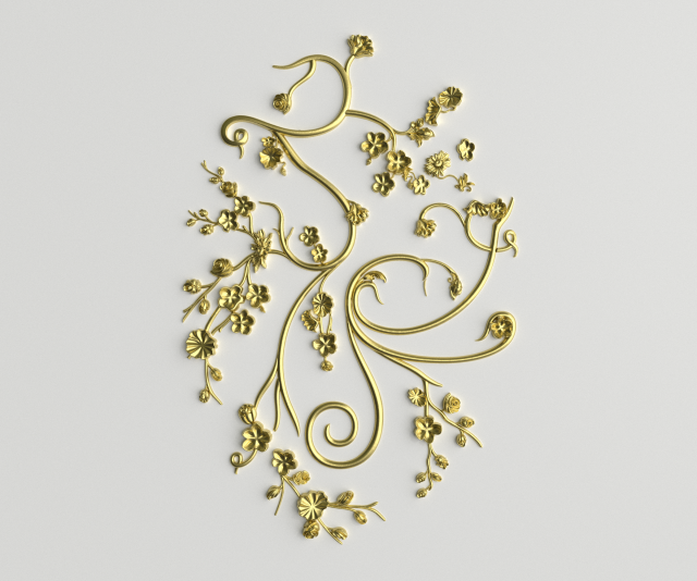 classic decor ornament v-14 3D 모델 .c4d .max .obj .3ds .fbx .stl .blend 
