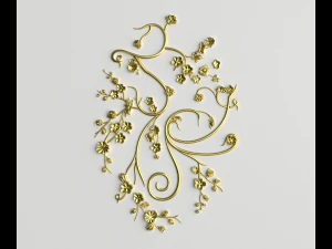 adorno de decoraci&oacute;n cl&aacute;sica v-14 Modelo 3D