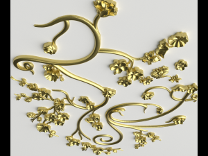 classic decor ornament v-14 3D 모델