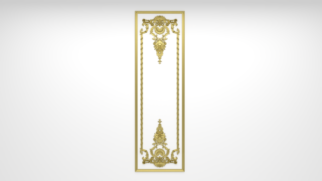 plaster decorative frame 05 Modelo 3D .c4d .max .obj .3ds .fbx .stl .blend 