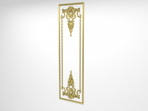 plaster decorative frame 05 Modelo 3D