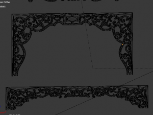 collection of curtain accessories 02 Modello 3D