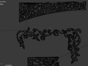 collection of curtain accessories 02 3D Model