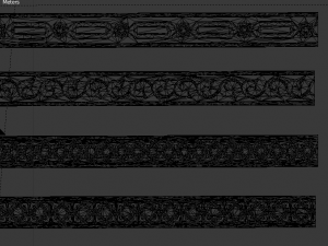 8 decorative onlays collection 3D 模型