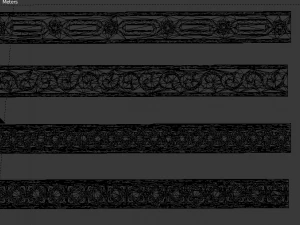 8 decorative onlays collection 3D Model
