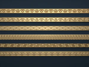 6 dekoratif kaplama koleksiyonu 3D Model