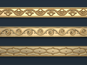 6 decorative onlays collection 3D-Modell