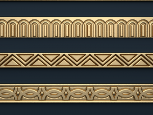 6 decorative onlays collection 3D-Modell