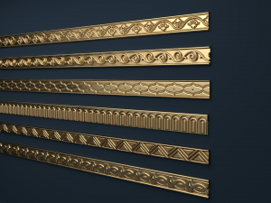 6 decorative onlays collection 3D-Modell