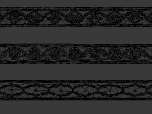 6 decorative onlays collection 3D Model