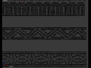 6 decorative onlays collection 3D Model