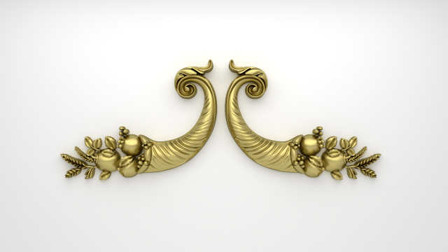 classic decor ornament v-15 3D Модель .c4d .max .obj .3ds .fbx .stl .blend 