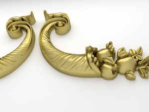 classic decor ornament v-15 3D Модель