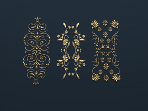 collection carved decor 01 Modello 3D
