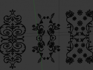 collection carved decor 01 Modello 3D