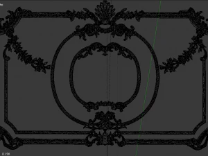 classic decor ornament v-16 3D Model