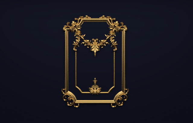 classic decor ornament v-17 3D मॉडल .c4d .max .obj .3ds .fbx .stl .blend 