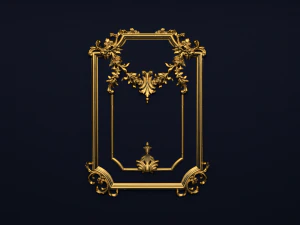 ornamento decorativo classico v-17 Modello 3D