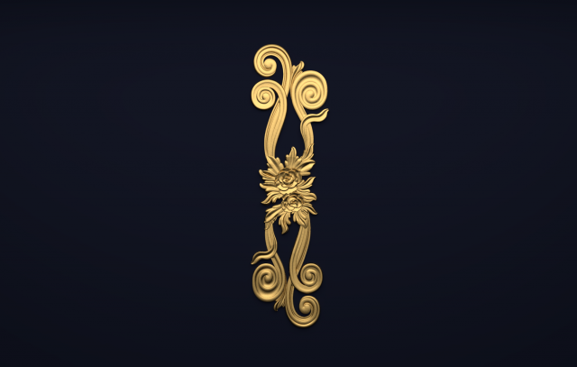 classic decor ornament v-18 3D Model .c4d .max .obj .3ds .fbx .stl .blend 
