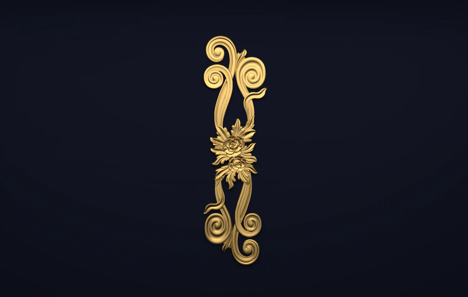 classic decor ornament v-18 3D Model .c4d .max .obj .3ds .fbx .stl .blend