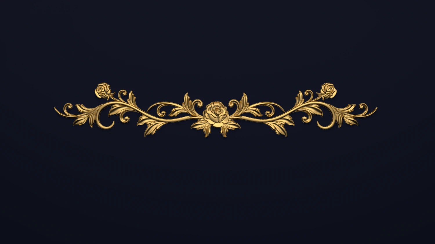 classic decor ornament v-19 3D Model .c4d .max .obj .3ds .fbx .stl .blend