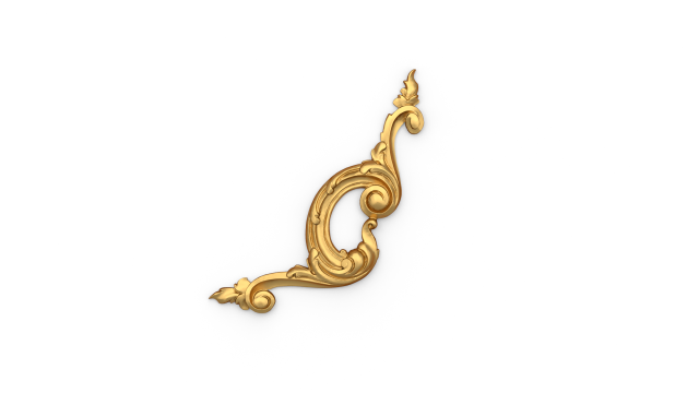 Classic decor ornament 35 3D Model .c4d .max .obj .3ds .fbx .stl .blend 