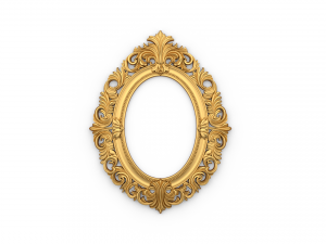 Classic mirror frame 01 3D 프린트 모델