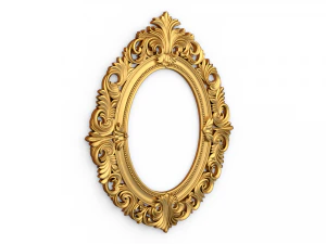 Classic mirror frame 01 3D Print Model