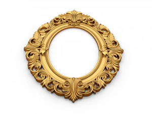 Classic mirror frame 01 3D Print Model